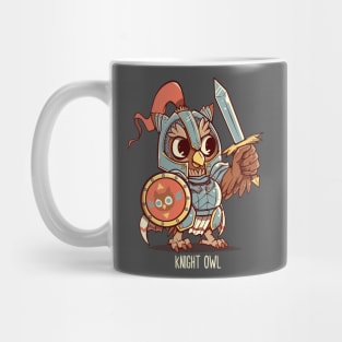 Knight Owl Animal Pun Shirt Mug